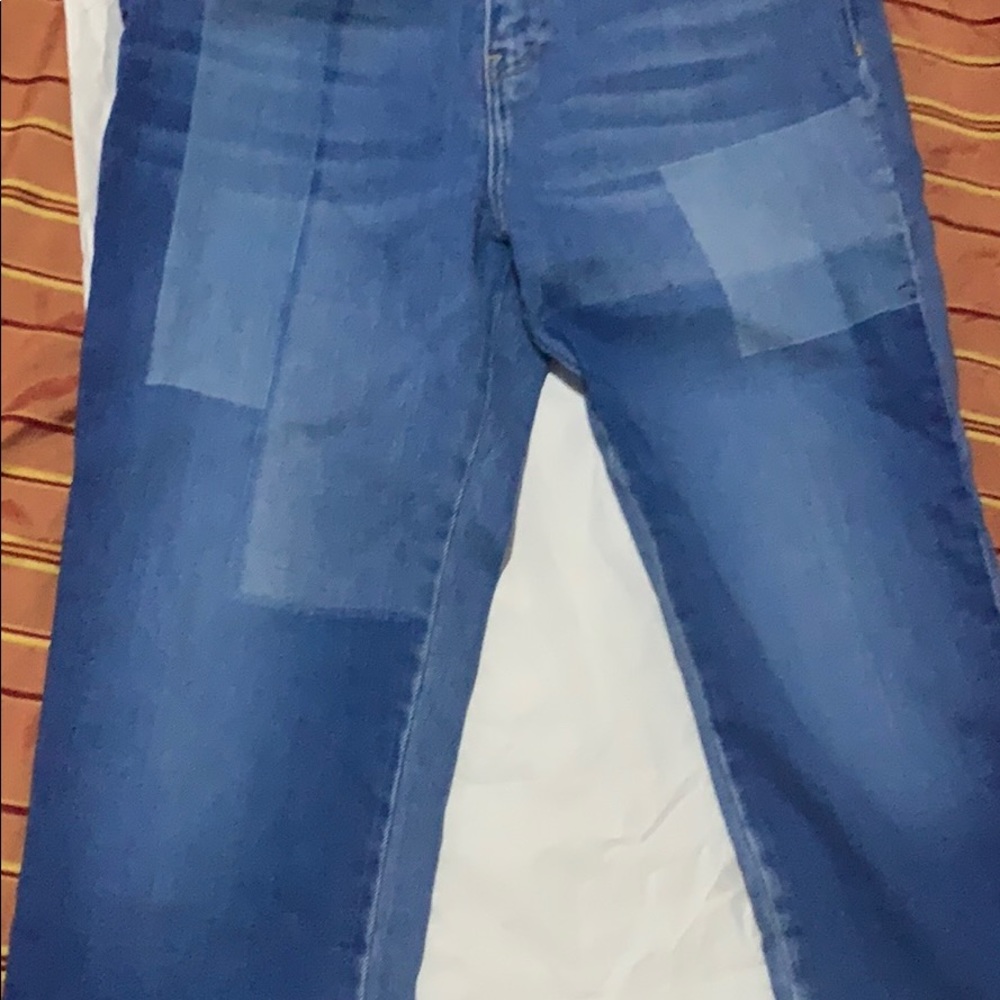 Zara Patchwork Jeans - image 4